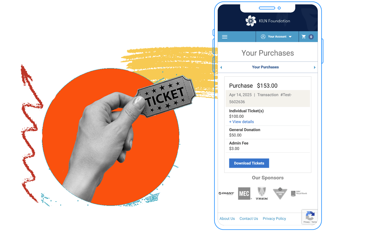 An image representing how raisin helps users grow their fundraising ticketing efforts.