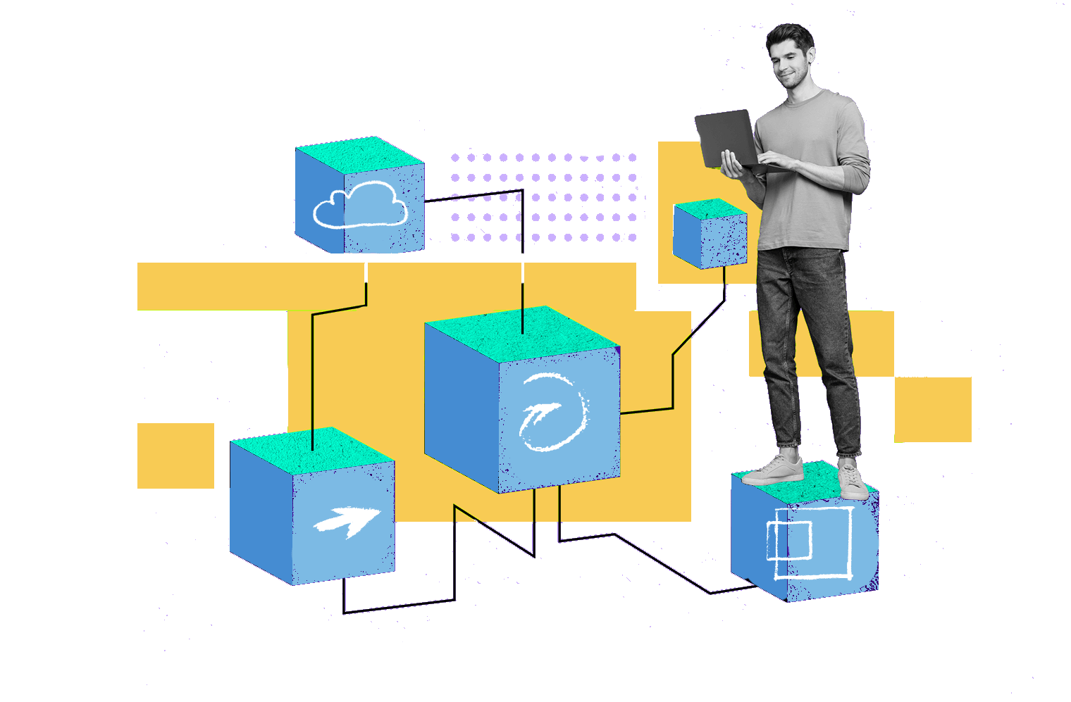 An image that shows a user easily managing the administration required for recurring donations.