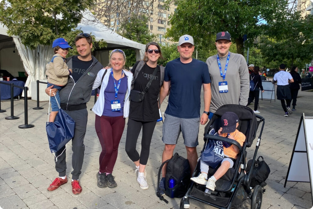 Adrian, Diane, Kendra, Dylan and Tim at the Walk to the PMCF's Walk to Conquer Cancer.
