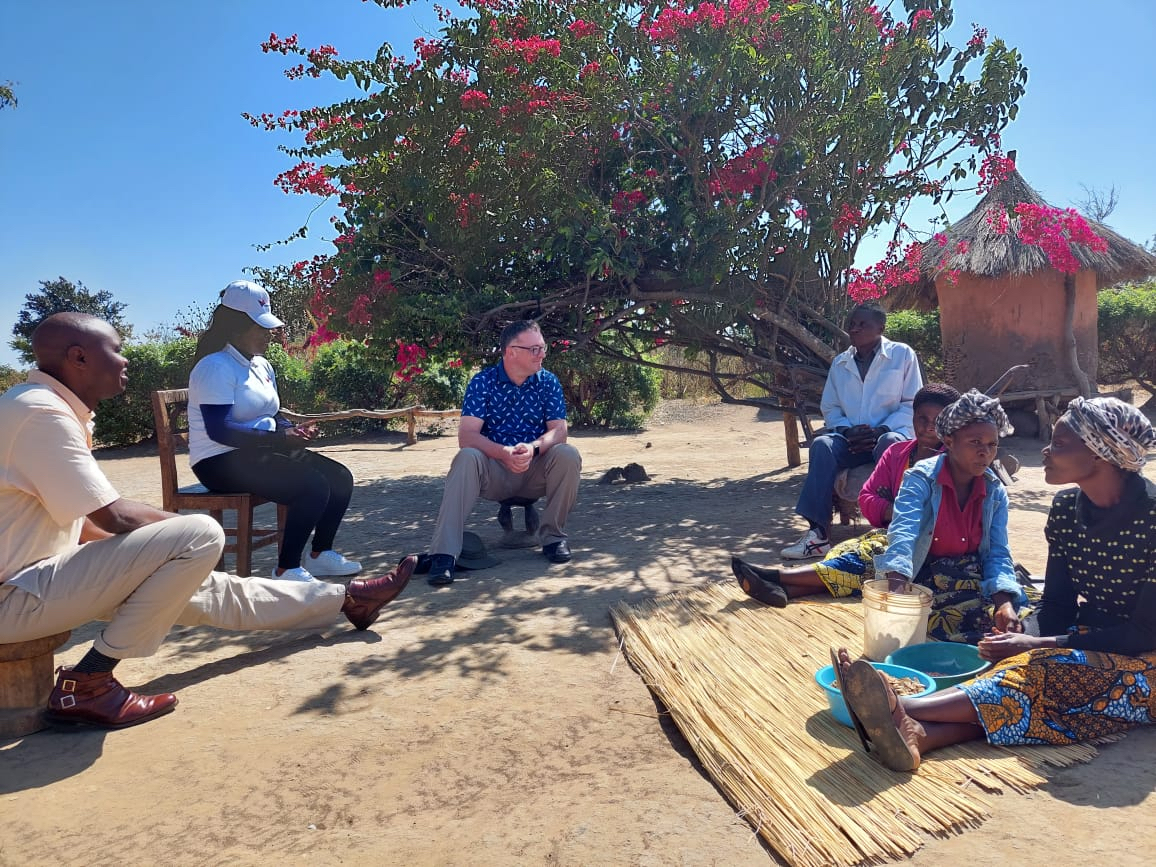 Darryl on a work trip in rural Zambia